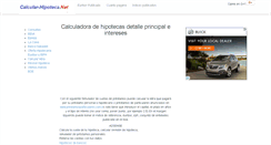 Desktop Screenshot of calcular-hipoteca.net